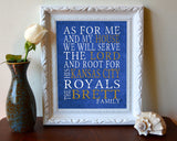 Kansas City Royals Personalized "As for Me" Art Print