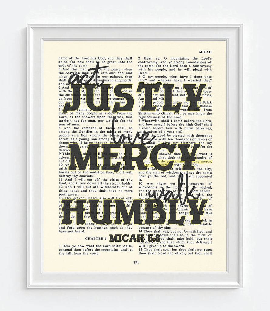 Do justly, Kids Bible quote, Scripture quote, Kids Bible verse wall art, Micah 6:8 Art Board Print for Sale by ashish845