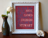 Colorado Avalanche hockey Personalized "As for Me" Art Print
