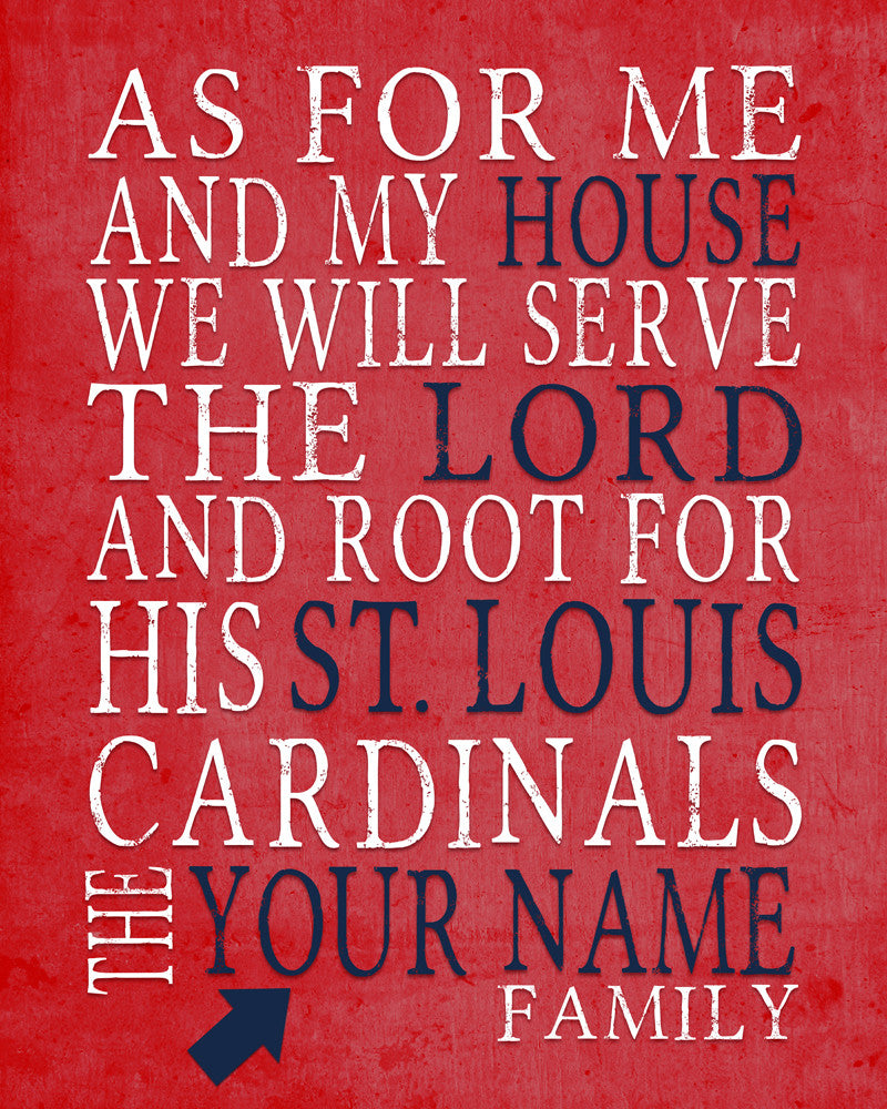 ST. LOUIS CARDINALS Address Sign Custom Made for Home 