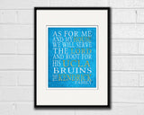 UCLA Bruins Personalized "As for Me" Art Print