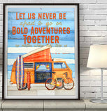 Bold Adventures- Volkswagen Vw poster - Danny Phillips Fine Art Print