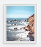 Vintage Big Sur California Coast Photography Prints, Set of 3, Wall Decor