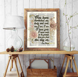 You have Bewitched Me, Body and Soul, and I Love, I Love, I love You - Jane Austen Quote - Dictionary Art Print