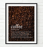 Definition - Coffee - A Dark Magical Substance - Photography Print