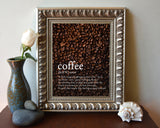 Definition - Coffee - A Dark Magical Substance - Photography Print