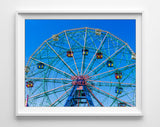 Coney Island Brooklyn New York Photography Prints, Boardwalk Carnival Wall Decor