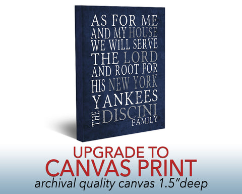 Canvas UPGRADE Art Print on 1.5" canvas- *Must Purchase with Print*