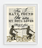 For I have found the One-Song of Solomon 3:4 Personalized  Bible Page ART PRINT