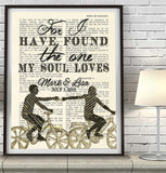 For I have found the One-Song of Solomon 3:4 Personalized  Bible Page ART PRINT