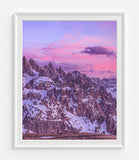 Dolomites Mountain Range Panoramic Photography Prints, Set of 3, Landscape Wall Decor