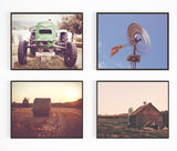 Farmhouse Fine Art Photography, Set of 4, Farmhouse Wall Decor