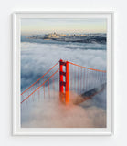 Vintage Golden Gate Bridge San Francisco California Photography Prints, Set of 3, Wall Decor