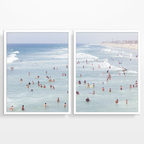 Huntington Beach California Photography Prints, Set of 2