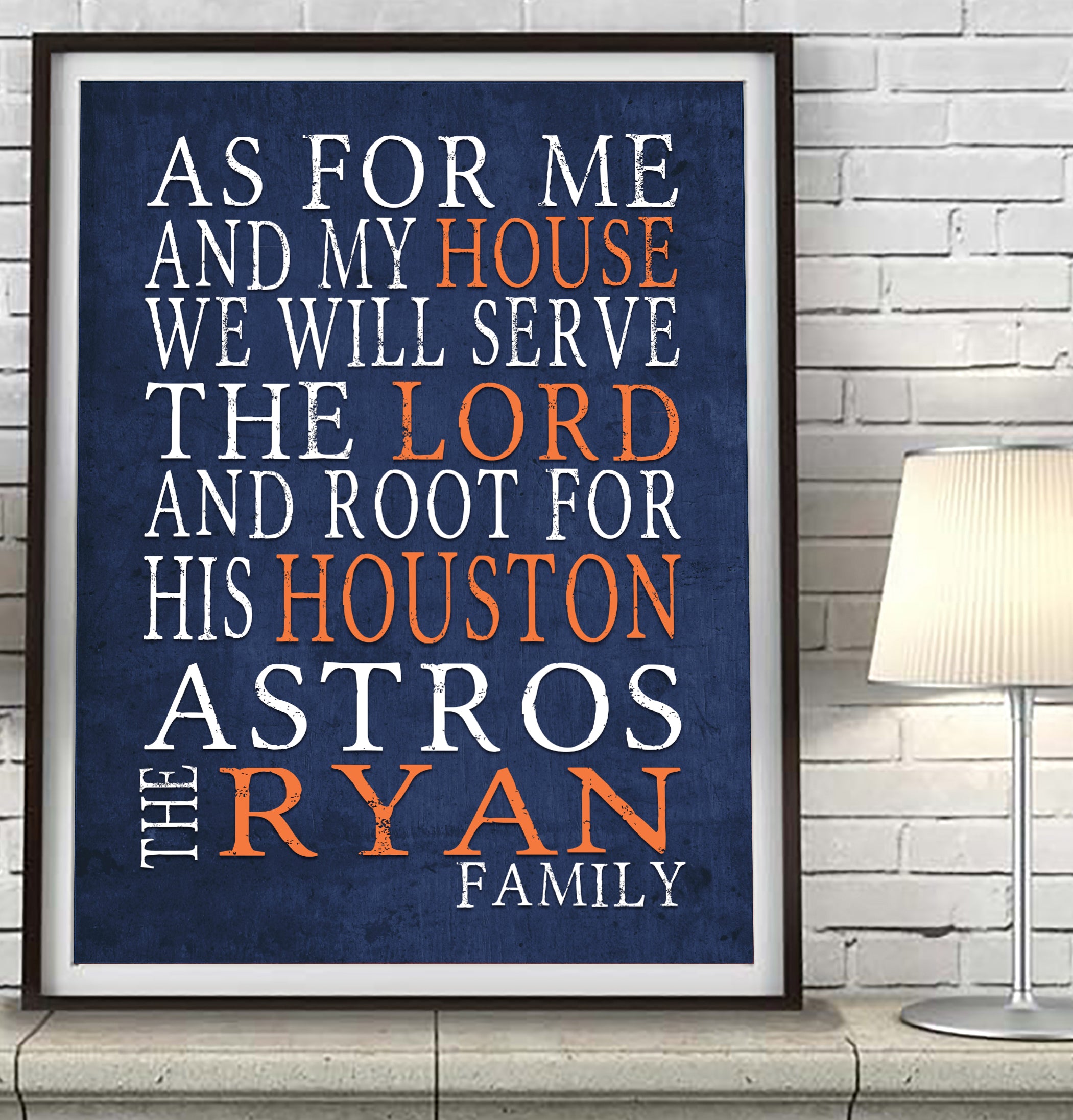 Houston Astros Family Picture Frame