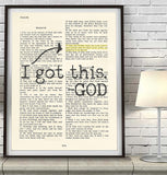 I got this- Psalms 55:22 Bible Page Christian ART PRINT