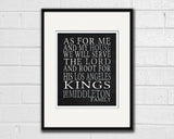 Los Angeles Kings hockey  Personalized "As for Me" Art Print