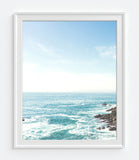 Seascape Lighthouse Photography Prints, Set of 2, Coastal Wall Decor