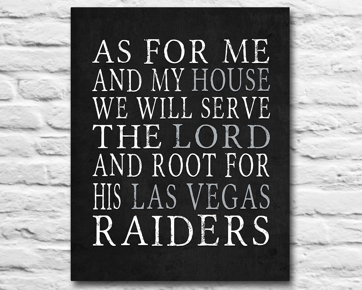 Las Vegas Raiders Logo - Wall Art Poster - 8x10 Photo