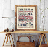 There is a Certain Enthusiasm in Liberty...- Alexander Hamilton Quote - Dictionary Art Print