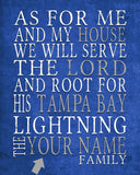Tampa Bay Lightning Personalized "As for Me" Art Print