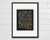 Missouri Tigers Mizzou personalized "As for Me" Art Print