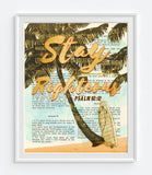Stay Righteous - Psalm 92:12- Bible Page-Christian ART PRINT