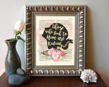 Those who look to Him are Radiant - Psalm 34:5  Bible Verse Page Christian Art Print