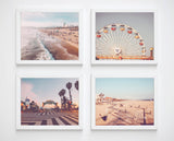 Santa Monica & Venice Beach Photography Prints, Set of 4, Coastal Wall Decor