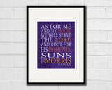 Phoenix Suns Personalized "As for Me" Art Print