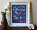 Toronto Blue Jays Personalized "As for Me" Art Print