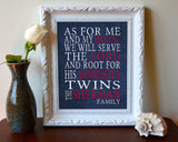 Minnesota Twins Personalized "As for Me" Art Print